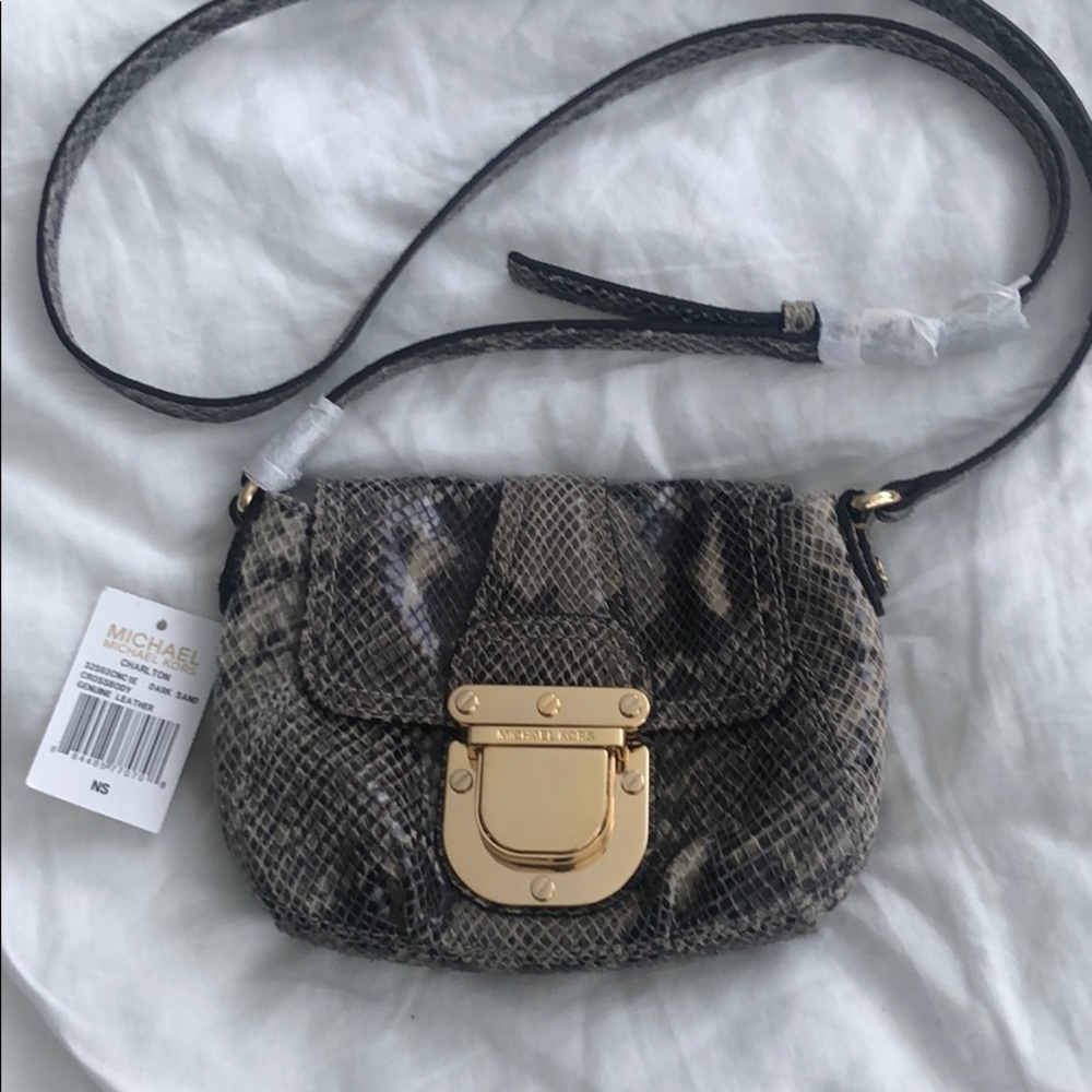 Michael by Michael Kors Snakeskin Crossbody